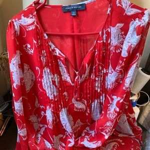 Tommy Hillfiger red blouse. Worn once.